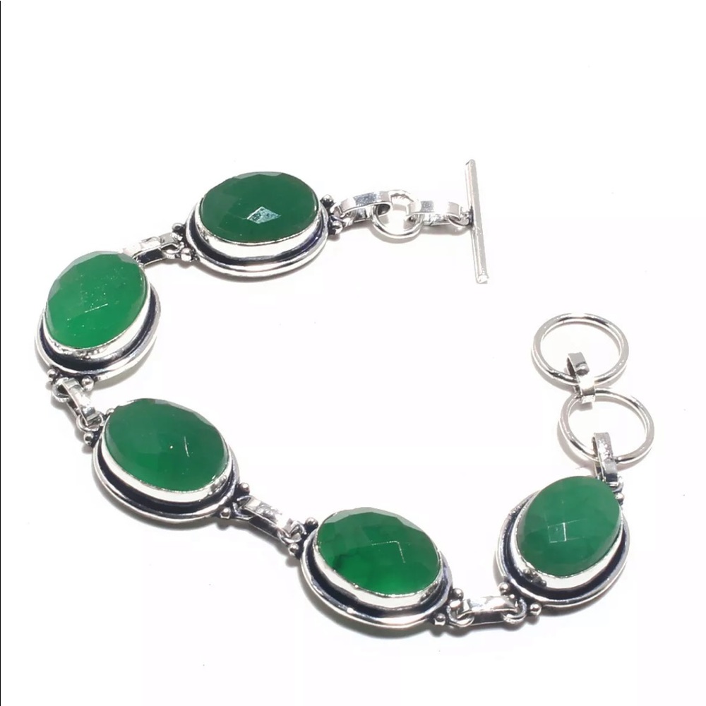 Emerald Natural Gemstone Bracelet